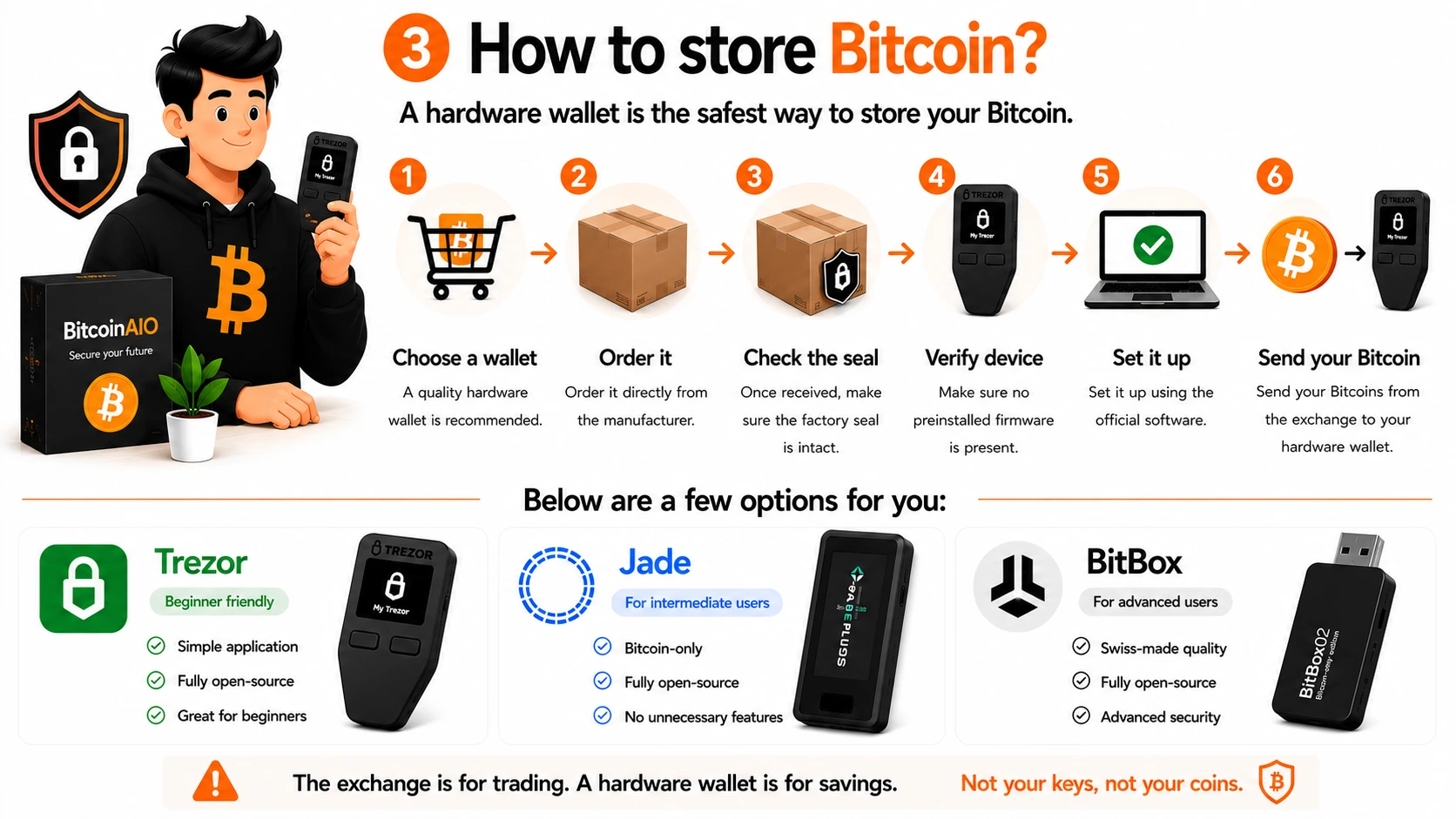 3. How to store Bitcoin?